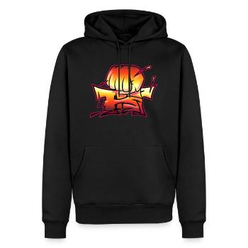 Fist - Männer Premium Bio Hoodie - Schwarz - Vorne - Nico (187cm)