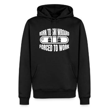 Snowboard Snowboardsport Snowboardfahrer Geschenk - Männer Premium Bio Hoodie - Schwarz - Vorne - Nico (187cm)