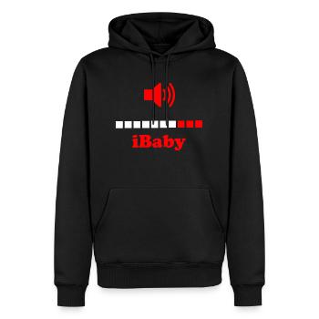 Grossesse Baby shower Babyshower Boy Girl - Sweat à capuche Premium bio Homme - noir - Devant - Nico (187cm)
