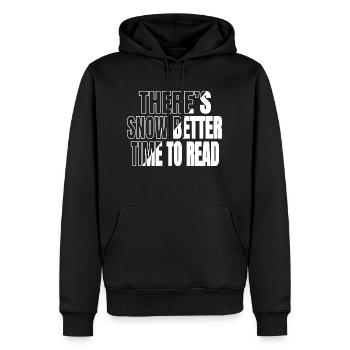 book connoisseur joke love jokes book keeper shirt - Männer Premium Bio Hoodie - Schwarz - Vorne - Nico (187cm)