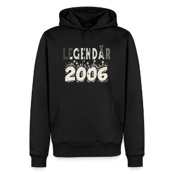 Legendär 2006 - Männer Premium Bio Hoodie - Schwarz - Vorne - Nico (187cm)