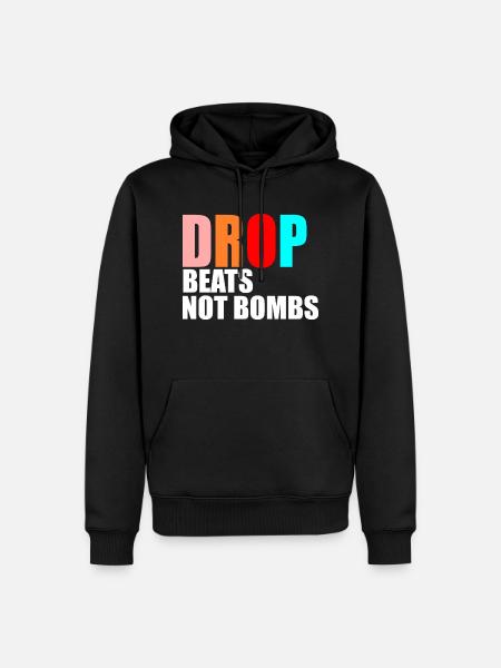 Dance music quote - Men’s Premium Organic Hoodie - black