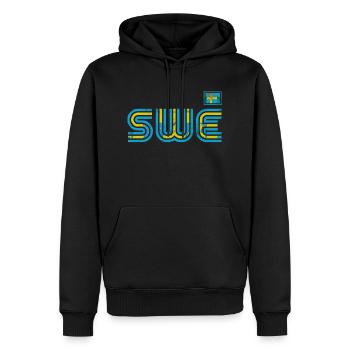 Schweden Schweden Flagge national norden skandinavia - Männer Premium Bio Hoodie - Schwarz - Vorne - Nico (187cm)
