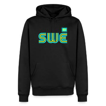 Schweden Schweden Flagge national norden skandinavia - Männer Premium Bio Hoodie - Schwarz - Vorne - Nico (187cm)