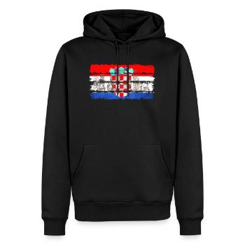 Ville usa illinois america travel états-unis - Sweat à capuche Premium bio Homme - noir - Devant - Nico (187cm)