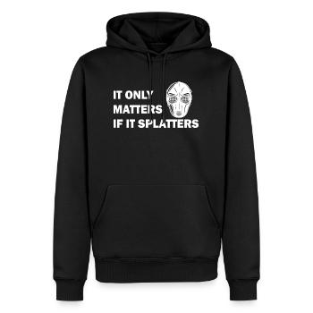 Paintball Airsoft - Sweat à capuche Premium bio Homme - noir - Devant - Nico (187cm)