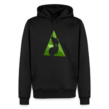 Mountainbiking Trail BMX - Männer Premium Bio Hoodie - Schwarz - Vorne - Nico (187cm)