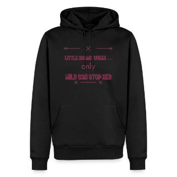 Baby - Men’s Premium Organic Hoodie - black - Front - Nico (187cm)