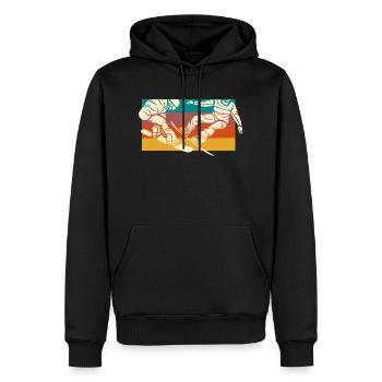 Vintage Snowboard - Retro Snowboard Geschenkidee - Männer Premium Bio Hoodie - Schwarz - Vorne - Nico (187cm)