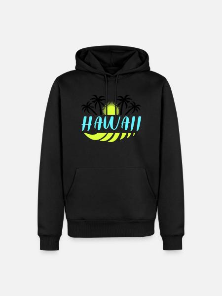 Hawaii - Men’s Premium Organic Hoodie - black