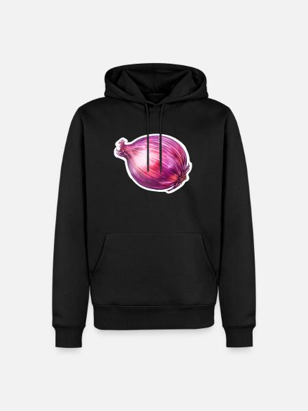 Onion red - Men’s Premium Organic Hoodie - black