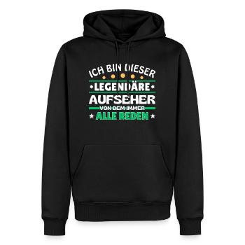 I'm that legendary overseer - Men’s Premium Organic Hoodie - black - Front - Nico (187cm)