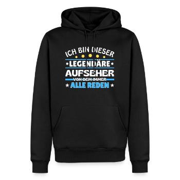 Ich bin dieser legendäre Astronom - Männer Premium Bio Hoodie - Schwarz - Vorne - Nico (187cm)