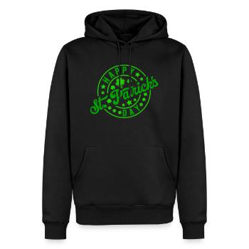 Joyeuse fête de la Saint-Patrick - Sweat à capuche Premium bio Homme - noir - Devant - Nico (187cm)