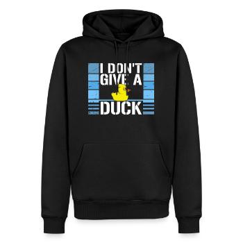 Lustig Ich gebe keine Ente Gummienten Sarkasmus - Männer Premium Bio Hoodie - Schwarz - Vorne - Nico (187cm)