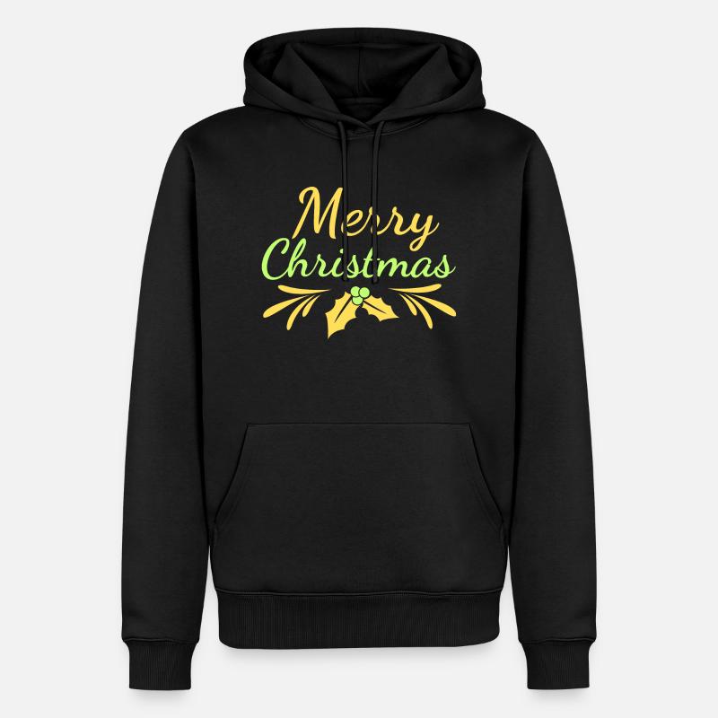 Noël - Sweat à capuche Premium bio Homme - noir