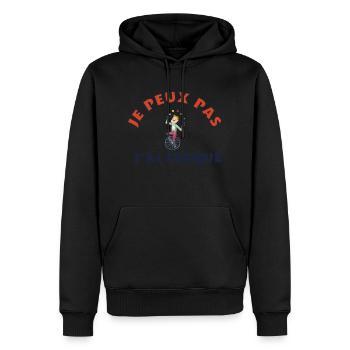 Ich kann nicht Ich habe Zirkus Geschenk Zitat Humor - Männer Premium Bio Hoodie - Schwarz - Vorne - Nico (187cm)