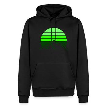berge gebirge mountains - Männer Premium Bio Hoodie - Schwarz - Vorne - Nico (187cm)