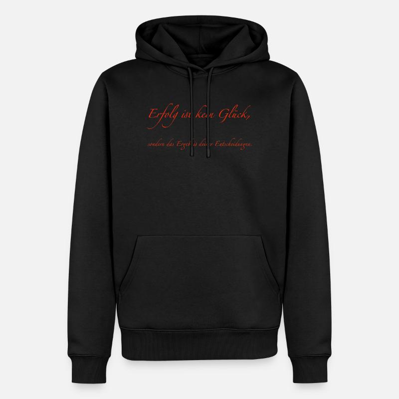 Succès - Sweat à capuche Premium bio Homme - noir