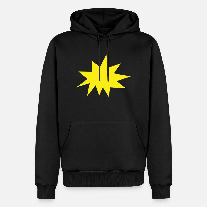 explosion - Sweat à capuche Premium bio Homme - noir