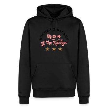 kochen - Männer Premium Bio Hoodie - Schwarz - Vorne - Nico (187cm)