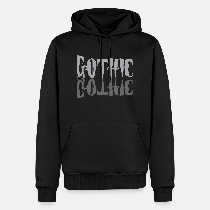 Gothic / Goth - Männer Premium Bio Hoodie - Schwarz
