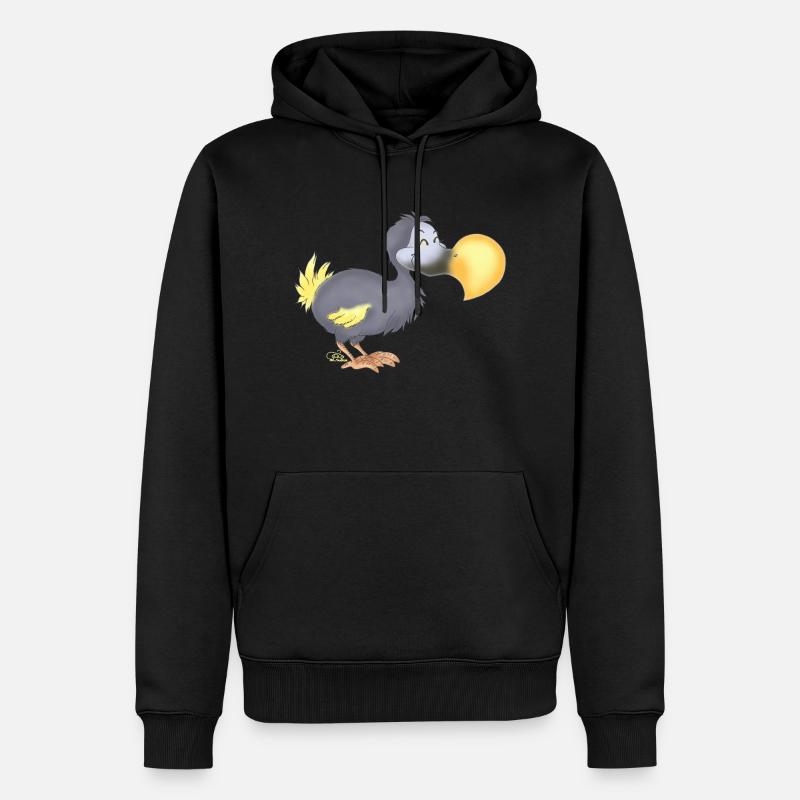 Dropsiger Dodo - Männer Premium Bio Hoodie - Schwarz
