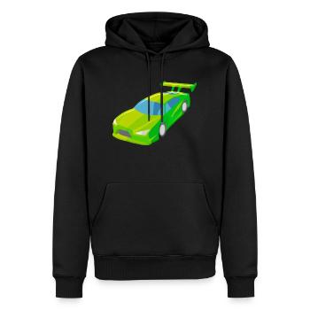 Rennauto Rennwagen Tuning Autorennen Performance - Männer Premium Bio Hoodie - Schwarz - Vorne - Nico (187cm)