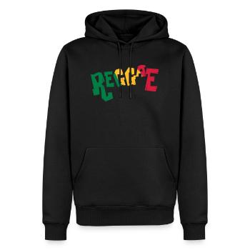 Reggae Musik - Männer Premium Bio Hoodie - Schwarz - Vorne - Nico (187cm)