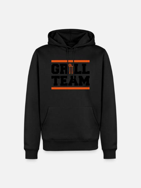 grill team design - Männer Premium Bio Hoodie - Schwarz