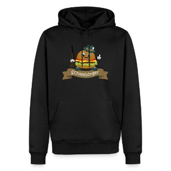 Motif du festival de tir Schießbörger - Sweat à capuche Premium bio Homme - noir - Devant - Nico (187cm)