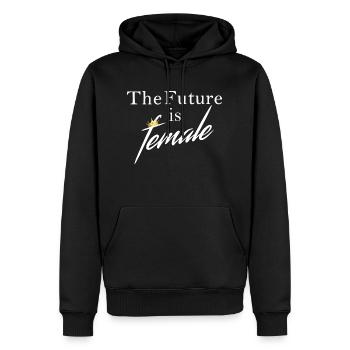 Female Future - Männer Premium Bio Hoodie - Schwarz - Vorne - Nico (187cm)