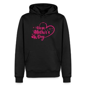 Happy mother´s day by The Manzanita´s - Männer Premium Bio Hoodie - Schwarz - Vorne - Nico (187cm)