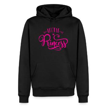 Little princess - Sweat à capuche Premium bio Homme - noir - Devant - Nico (187cm)