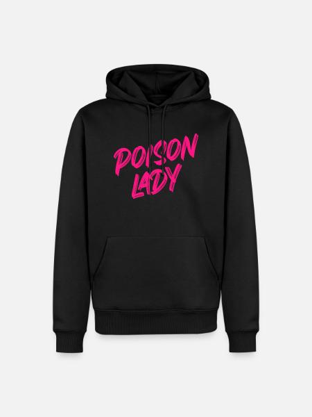 Poison Lady (pink) - Men’s Premium Organic Hoodie - black