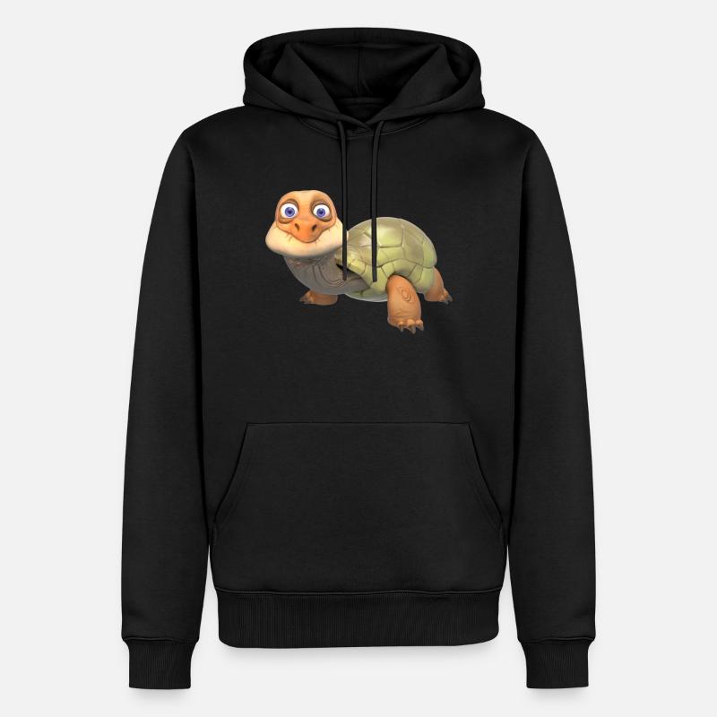 Douce tortue - Sweat à capuche Premium bio Homme - noir