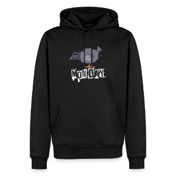 Monday - Men’s Premium Organic Hoodie - black - Front - Nico (187cm)