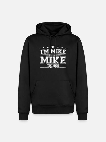 Micro - Sweat à capuche Premium bio Homme - noir