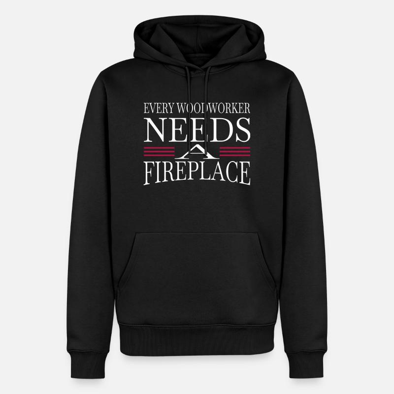 citation idée présente - Sweat à capuche Premium bio Homme - noir