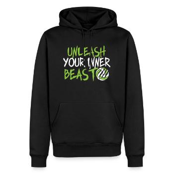 Inner Animal Athlete Poison - Men’s Premium Organic Hoodie - black - Front - Nico (187cm)