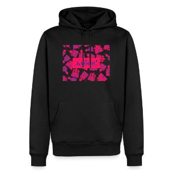 Liubov - Love is love -Slavic Love - Männer Premium Bio Hoodie - Schwarz - Vorne - Nico (187cm)