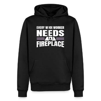 cabinetmaker union carpenter tshirts fun dad - Männer Premium Bio Hoodie - Schwarz - Vorne - Nico (187cm)