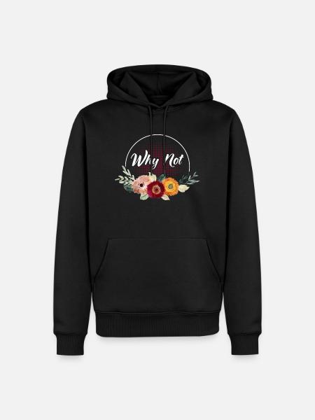 Why not Feminist - Men’s Premium Organic Hoodie - black
