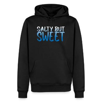 Salty But Sweet 10 - Männer Premium Bio Hoodie - Schwarz - Vorne - Nico (187cm)