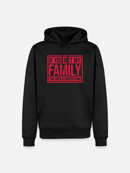 you would understand quote - Men’s Premium Organic Hoodie - black
