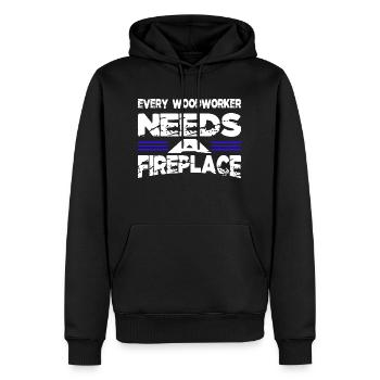 blogger men a carpenters prayer tshirts apprentice - Männer Premium Bio Hoodie - Schwarz - Vorne - Nico (187cm)