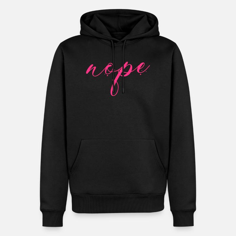 Nope - Dites simplement non! - Sweat à capuche Premium bio Homme - noir