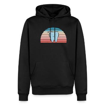 Hygienist Retro Sunset Dental Assistant - Männer Premium Bio Hoodie - Schwarz - Vorne - Nico (187cm)