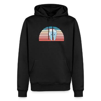 Hygienist Retro Sunset Dental Assistant - Männer Premium Bio Hoodie - Schwarz - Vorne - Nico (187cm)