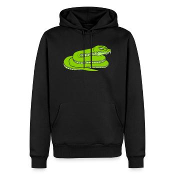 Concevoir un dangereux serpent maléfique - Sweat à capuche Premium bio Homme - noir - Devant - Nico (187cm)